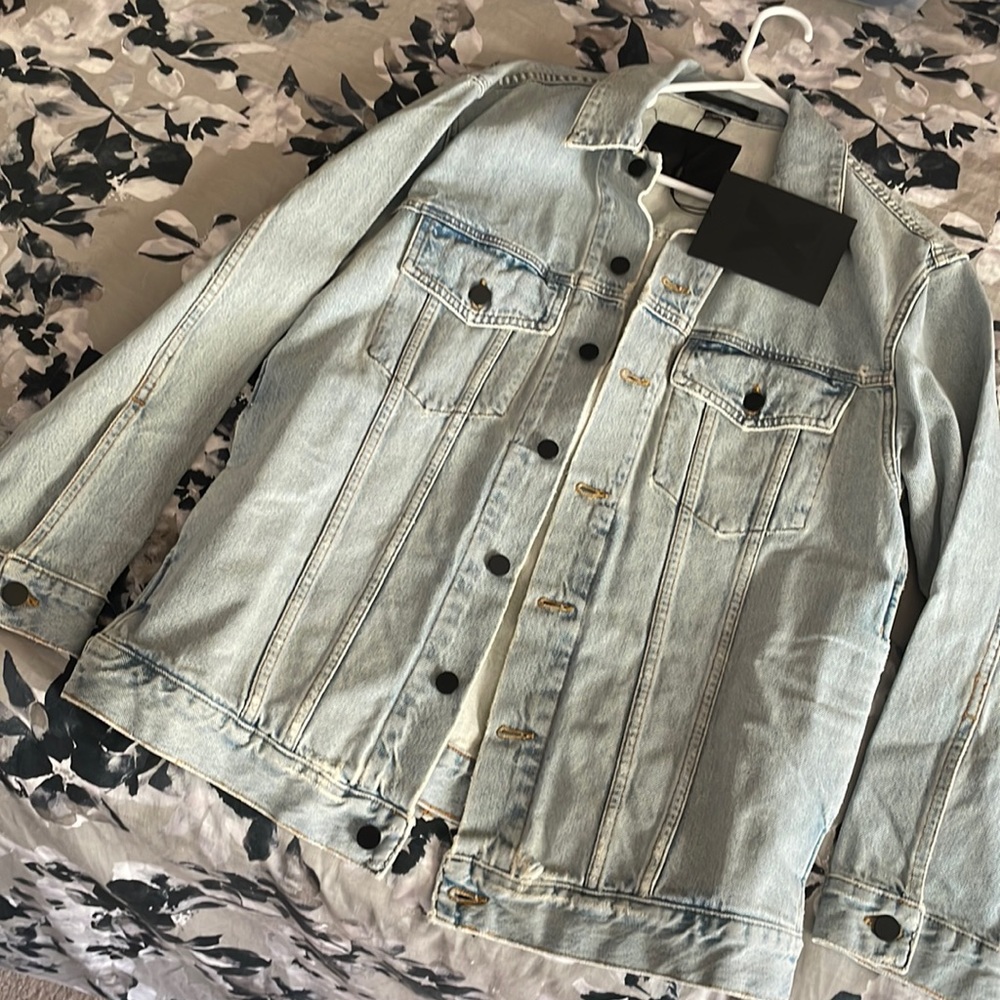 NWT Alexander Wang X Denim Jacket Light wash Lrg